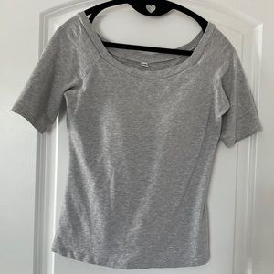 Uniqlo heather grey BRA TOP small